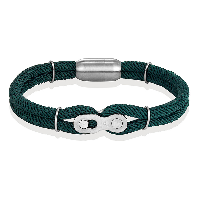 Bracelet Chaîne Moto Vert