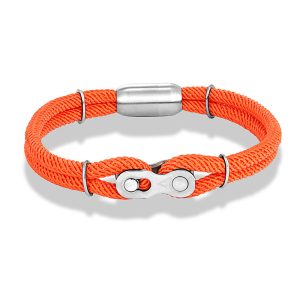 Bracelet Chaîne Moto Orange